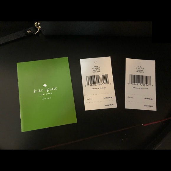 Kate Spade Hadlee Laurel Way Black Satchel/ Wallet - Picture 5 of 6